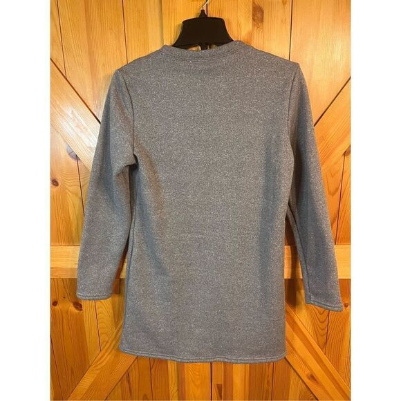 Just Fashion Now gray kitten sweatshirt, fuzzy inside size medium nwt (2341) - Picture 4 of 4